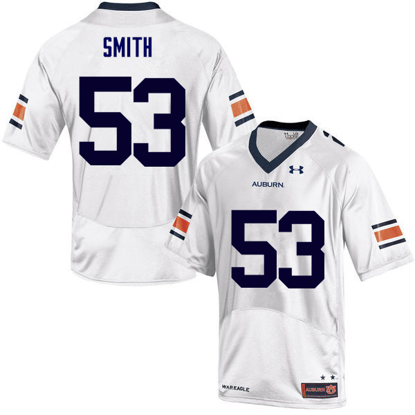 Auburn Tigers Men's Clarke Smith #53 White Under Armour Stitched College NCAA Authentic Football Jersey XMC0874LO